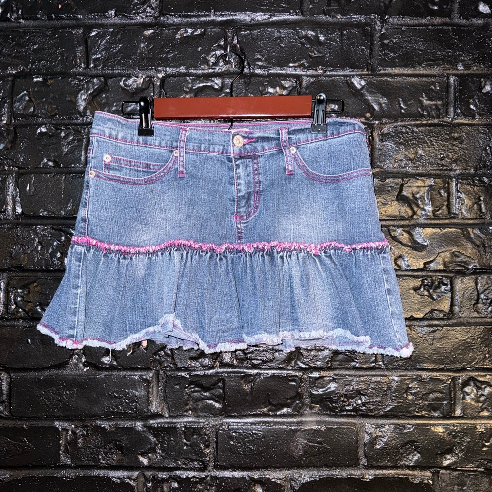 LAZERJEANS Y2K Jean Mini Skirt Size 11